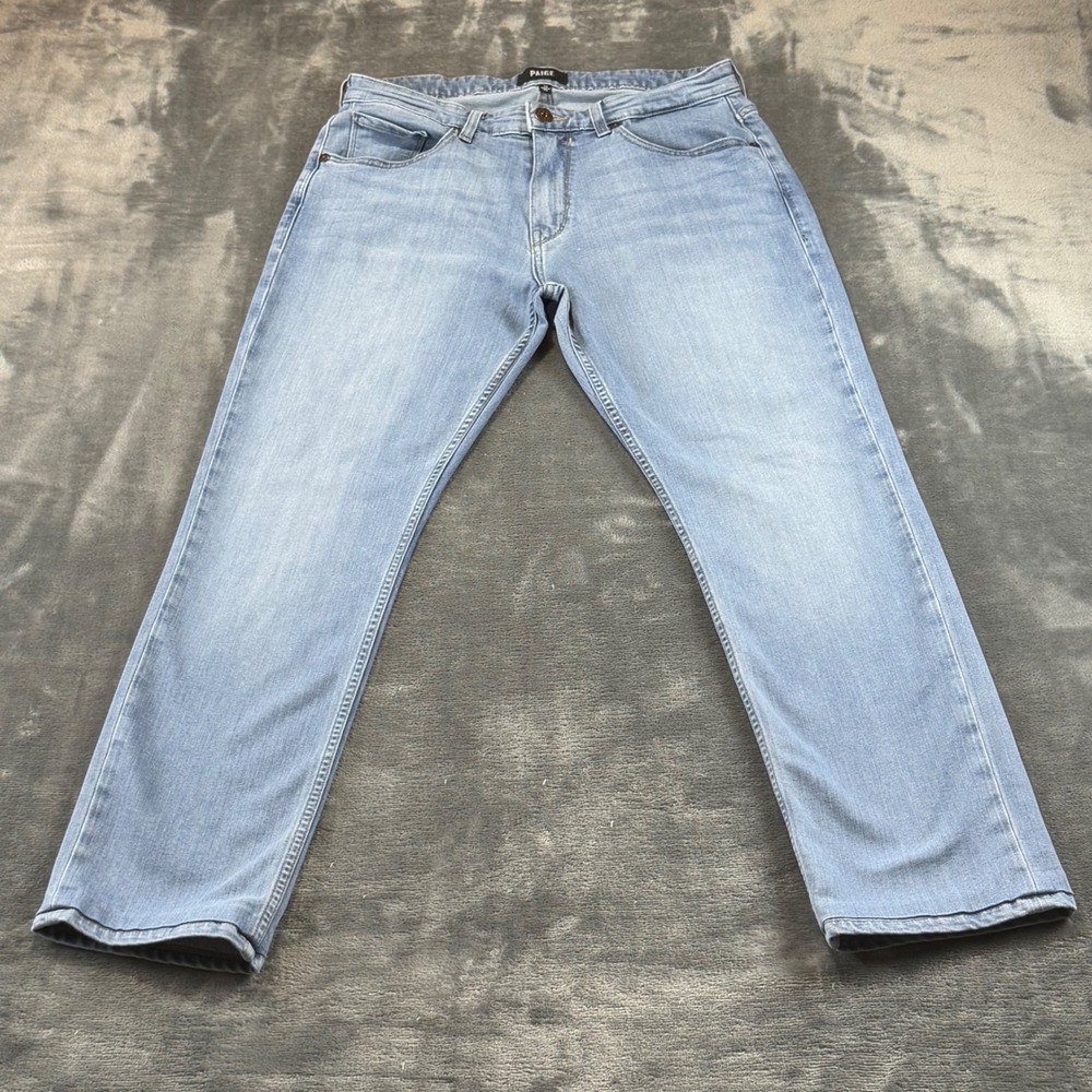 PAIGE Federal Slim Straight Jeans Roller Light Wash 33 M655744-4427